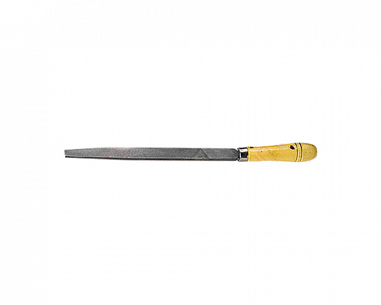 Напильник, 250 мм, плоский, деревянная ручка// СИБРТЕХ