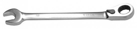 Ключ комбинированный с храповым механизмом 16мм-5/8"-E20