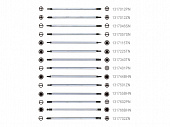 1/4" Бит двухстороний POZIDRIV PZ.1+PZ.2 L=175мм