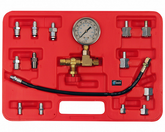 Тестер давления масла гидроусилителя руля (ГУР) в наборе 15 пр.