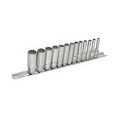 Набор головок глубоких 13 предметов 4-14мм (1/4") ML-гр. на планке