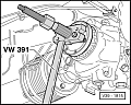 Инструмент для ремонта КПП на VAG VW 391