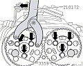 Контропора от проворачивания шкивов и шестерен VAG T10172