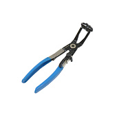 Клещи съемник пружинных самозажимных хомутов изогнутый с фиксатором