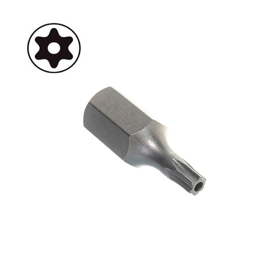Бита TORX T25H 10мм с отверстием