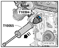 Съемник балансировочного вала VAG T10394 1.8/2.0 TFSI