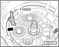 Фиксатор сцеплений трансмиссии VAG T10303