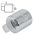 Адаптер с 3/8"(F) на 1/4"(M) сатиновый