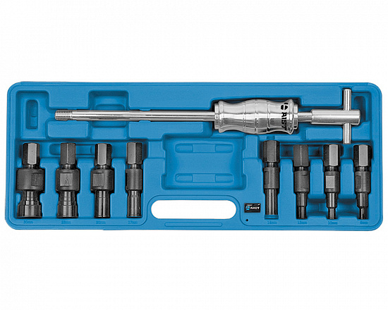 Молоток обратный скользящий с н-ром насадок д/демонтажа внутренних подшипников 9 пр.