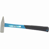 Молоток слесарный, 300 г, квадратный боек, фибергласовая обрезиненная рукоятка// GROSS