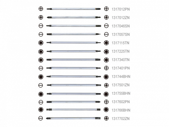 1/4" Бит двухстороний шлицевой SL.5.0+SL.7.0 L=175мм