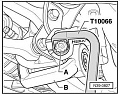 Съемник T10066 крышки муфты Haldex 46мм VAG