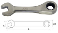 Ключ комбинированный с храповым механизмом 10мм 72 зуб.