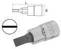 Головка-бита шлицевая 5.5х1.0мм 1/4" сатиновая