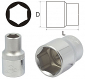 Головка 5.5мм 1/4" 6-гранная двойное покрытие