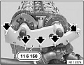 Регулировочная пластина 11 6 150 для фаз ГРМ BMW Double VANOS для M52TU/M54/M56