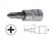 Головка-бита PHILLIPS PH.3 1/4" сатиновая