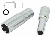 Головка глубокая 8мм 1/2" 6-гранная сатиновая