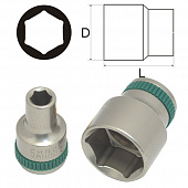 Головка 22мм 1/2" 6-гр.