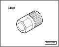 Ключ для фиксации шкива генератора VAG 3400