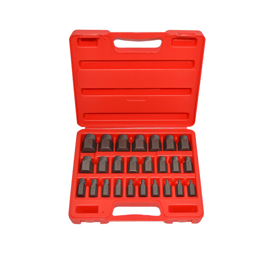 Набор экстракторов для выворачивания сломанных болтов и шпилек 25 пр.