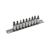 Набор головок-битов шлицевых SL и крестовых PH/PZ 1/4" 9 предметов