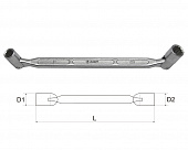 Ключ двусторонний с шарнирными торцевыми головками 8х9мм
