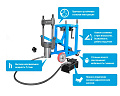 Выпрессовщик шкворней (шкворнедав) гидравлический для грузовых автомобилей 75 т