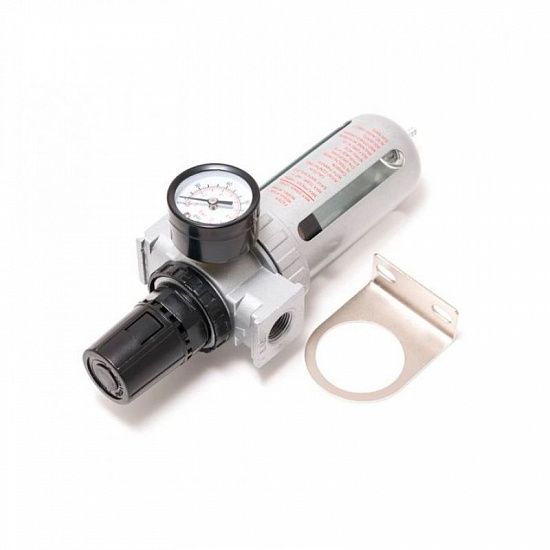Фильтр влагоотделитель 1/4" для компрессора с регулятором давления