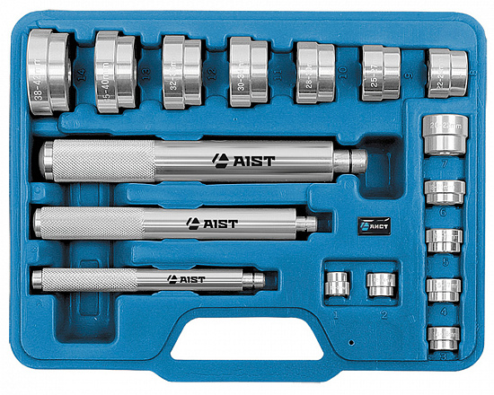 Набор оправок для монтажа колец подшипников и сальников 17 пр.