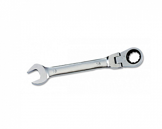 Ключ комбинированный трещоточный с шарниром 21мм