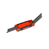 Набор ключей отверток TORX с отверстием под штифт 8 пр. складной