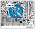 Адаптер для проворота коленвала VAG T40058 V6/V8