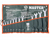 Картинка 0011412BX1-M Master Набор ключей комбинированных 7-22мм 12 пр. — магазин AIST