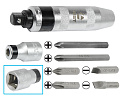 Отвертка ударно-поворотная в наборе с насадками 8 пр. 1/2"