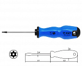 Отвертка звездочка TORX TR8 60мм с отверстием