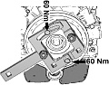 Фиксатор коленвала Opel EN-49979 с рукояткой KM-956-1