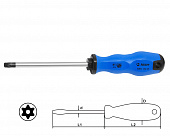 Отвертка звездочка TORX TR30 115мм с отверстием