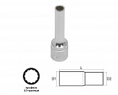 Головка глубокая 9мм 1/2" 12-гранная двойное покрытие