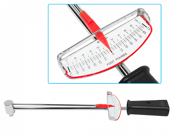 Ключ динамометрический 0-101Нм 3/8" стрелочный