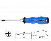 Отвертка крестовая PH2 100мм силовая под ключ