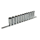 Набор головок глубоких 12 предметов 10-24мм (1/2") 12-гр. на планке