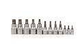 Набор головок-битов TORX T8-T60 (1/4",3/8",1/2") 12 предметов