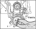 Контропора от проворачивания шкивов и шестерен VAG T10172