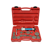 Пневматическое приспособление для утапливания поршней тормозного цилиндра в наборе 19 пр.