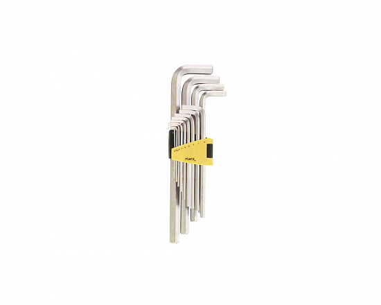 Набор ключей 6-гранных Г-образных 13пр. (2, 2.5, 3-8, 10, 12, 14, 17, 19мм)в пластиковом держателе
