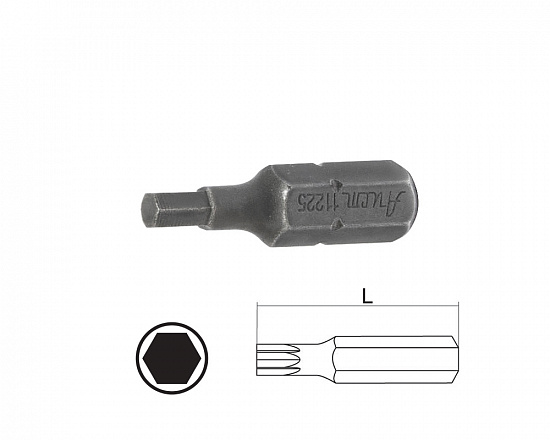 Бит шестигран. 2.0мм 1/4"