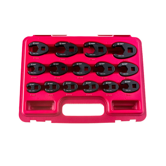 Набор ключей насадок разрезных "воронья лапа" 8-24мм 15 пр.