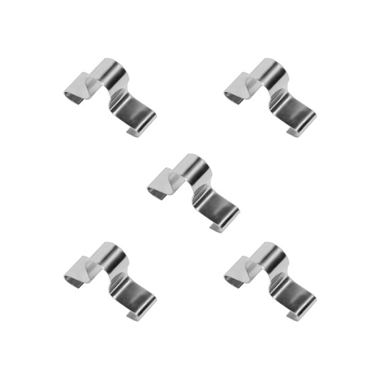 Комплект клипс 5 шт. для головок 1/2" на планку металлическую
